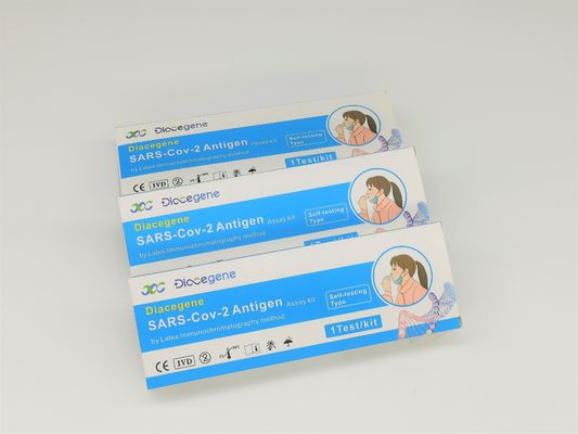 Sars 교차가 2 빠른 항원 시험 키트 타액 15 분 면역 형광법